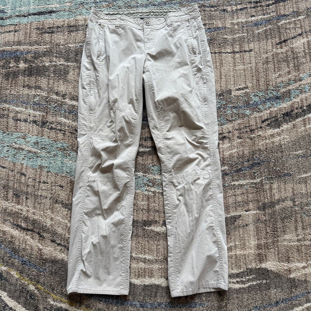Women's Kuhl Tan Khaki Lightweight Active Hiking Legendary Pants Sz 10 Short 10S